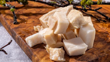 Hákarl is a national dish of Iceland consisting of a Greenland shark cured through fermentation and hung to dry for four to five months.