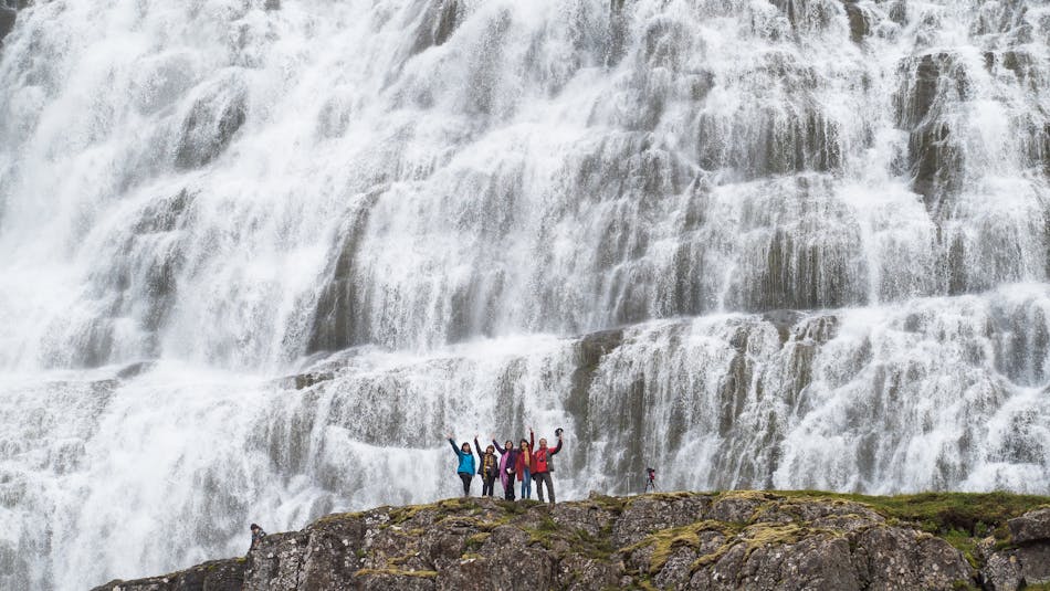 Dynjandi Waterfall in the Westfjords