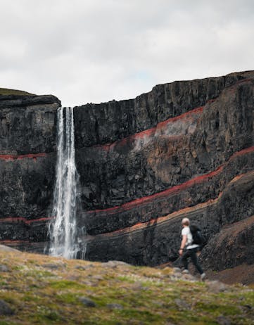 Hengifoss Waterfall, East Iceland. Photo: Þorsteinn Roy Jóhannsson