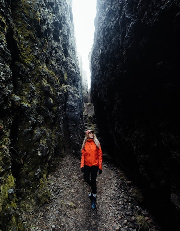 Lambafellsgjá canyon, Reykjanes Peninsula