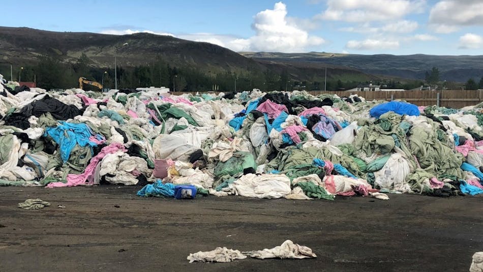 Waste plastic in Iceland