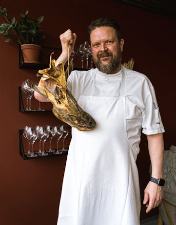 Chef Gunnar Karl Gíslason of Dill and Tides restaurants in Reykjavík, Iceland