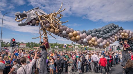 The parade on Iceland's National Day on June 17 is often spectacular. Photo: Ragnar Th. Sigurðsson