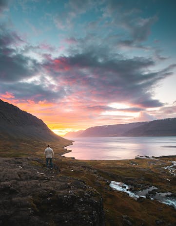 Arnarfjordur sunset