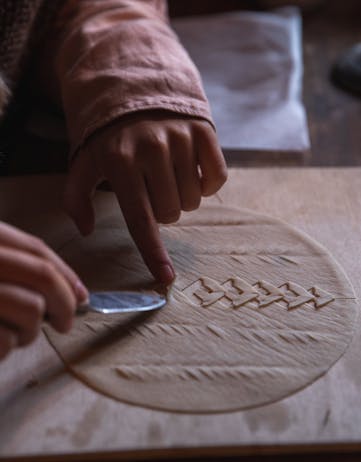 Making Laufabrauð the old fashion way at Árbæjarsafn Museum