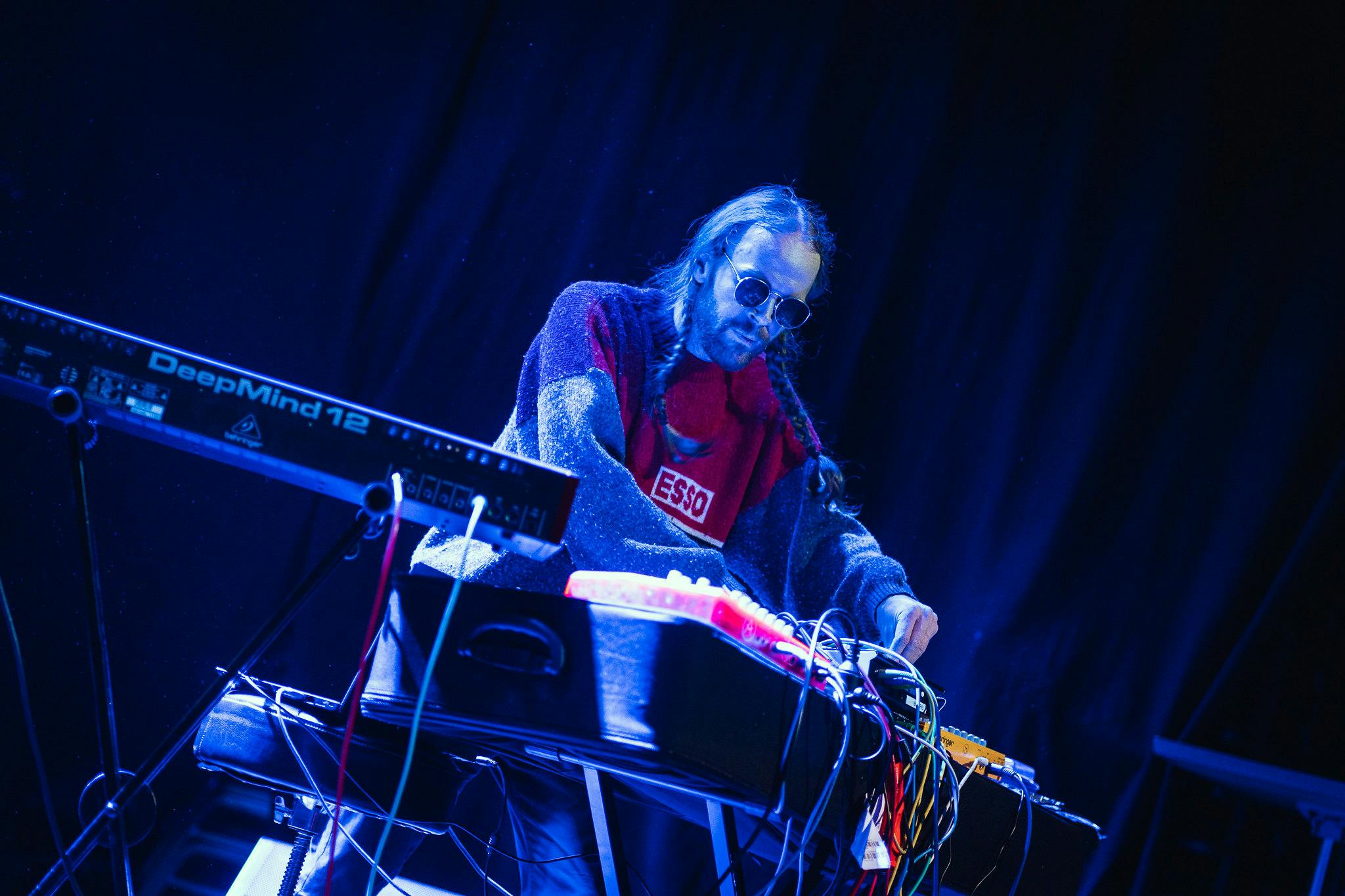 DJ Hermigervill playing with Unnsteinn at Iðnó, Iceland Airwaves 2022. Photo: Ásgeir Helgi