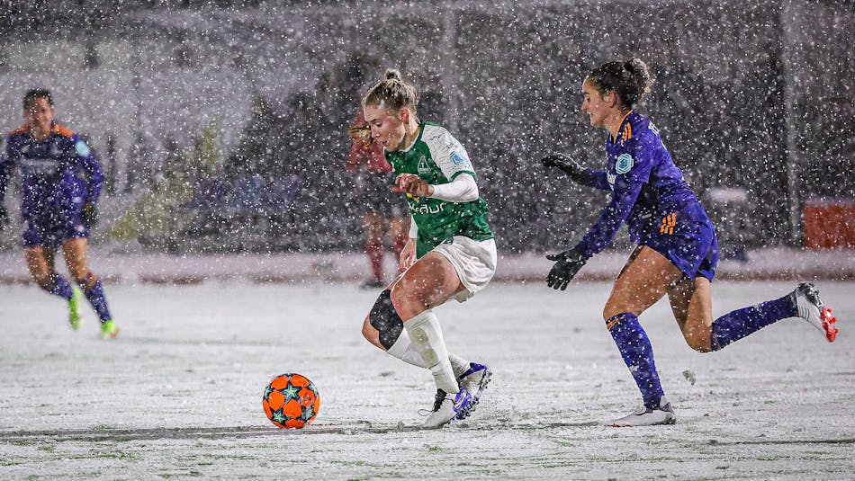 Breiðablik Real Madrid UEFA Women's Champions League Snow WEURO 2022 Iceland