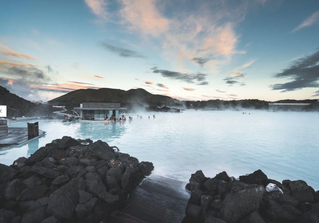 Swimmers in the Blue Lagoon 