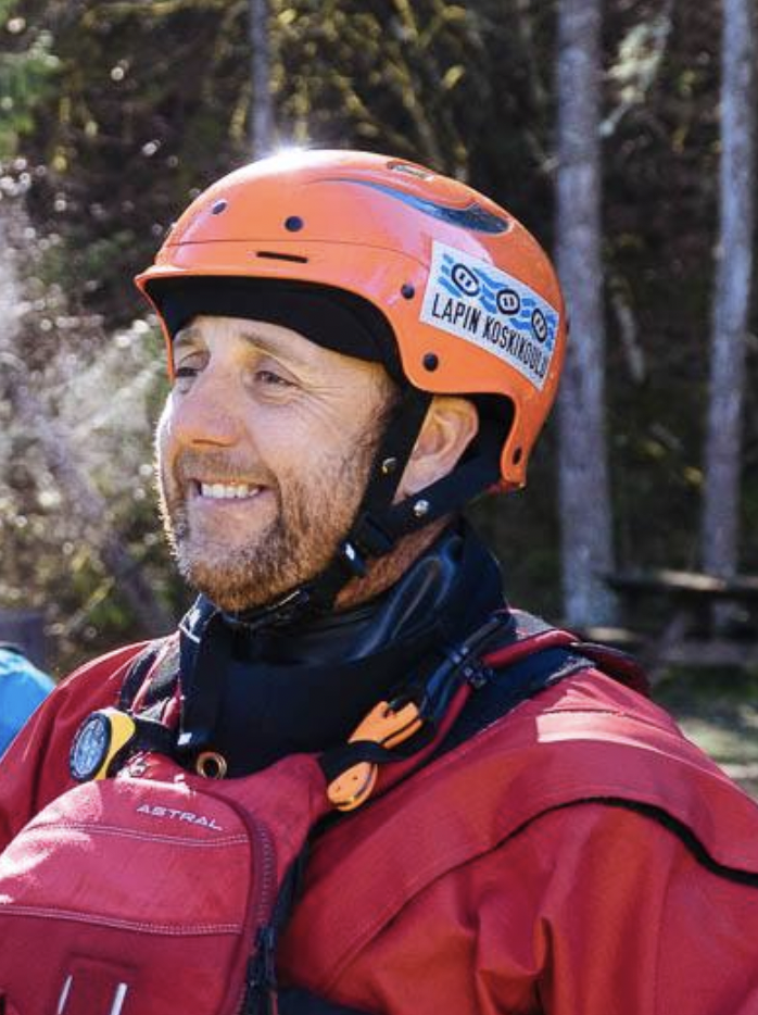 Photo of Mark Hirst, a veteran guide whitewater guide, rescue instructor, and firefighter.