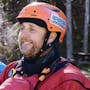 Photo of Mark Hirst, a veteran guide whitewater guide, rescue instructor, and firefighter.