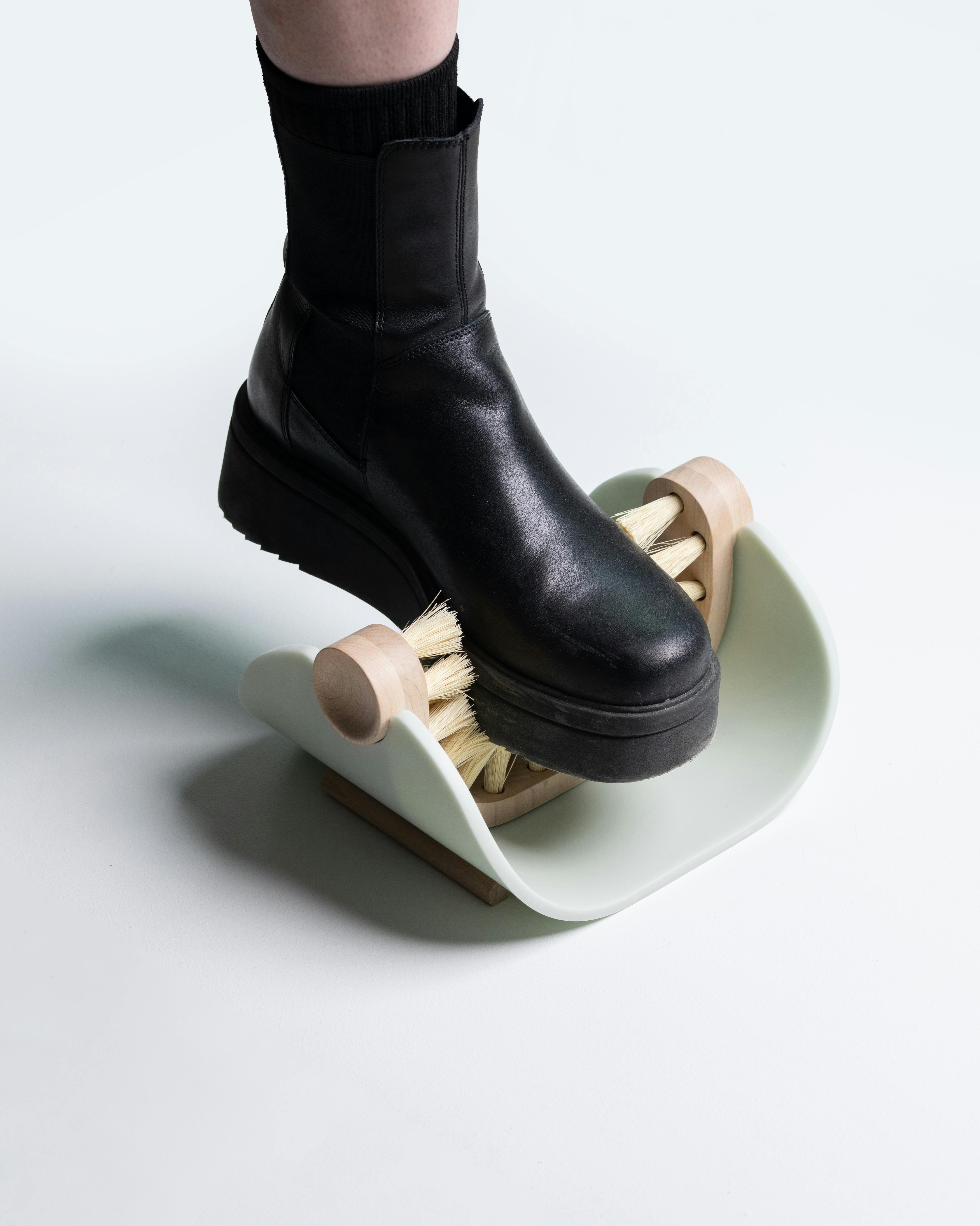 Designer Sidona Bradley's boot brush. Photo: StudioFrae