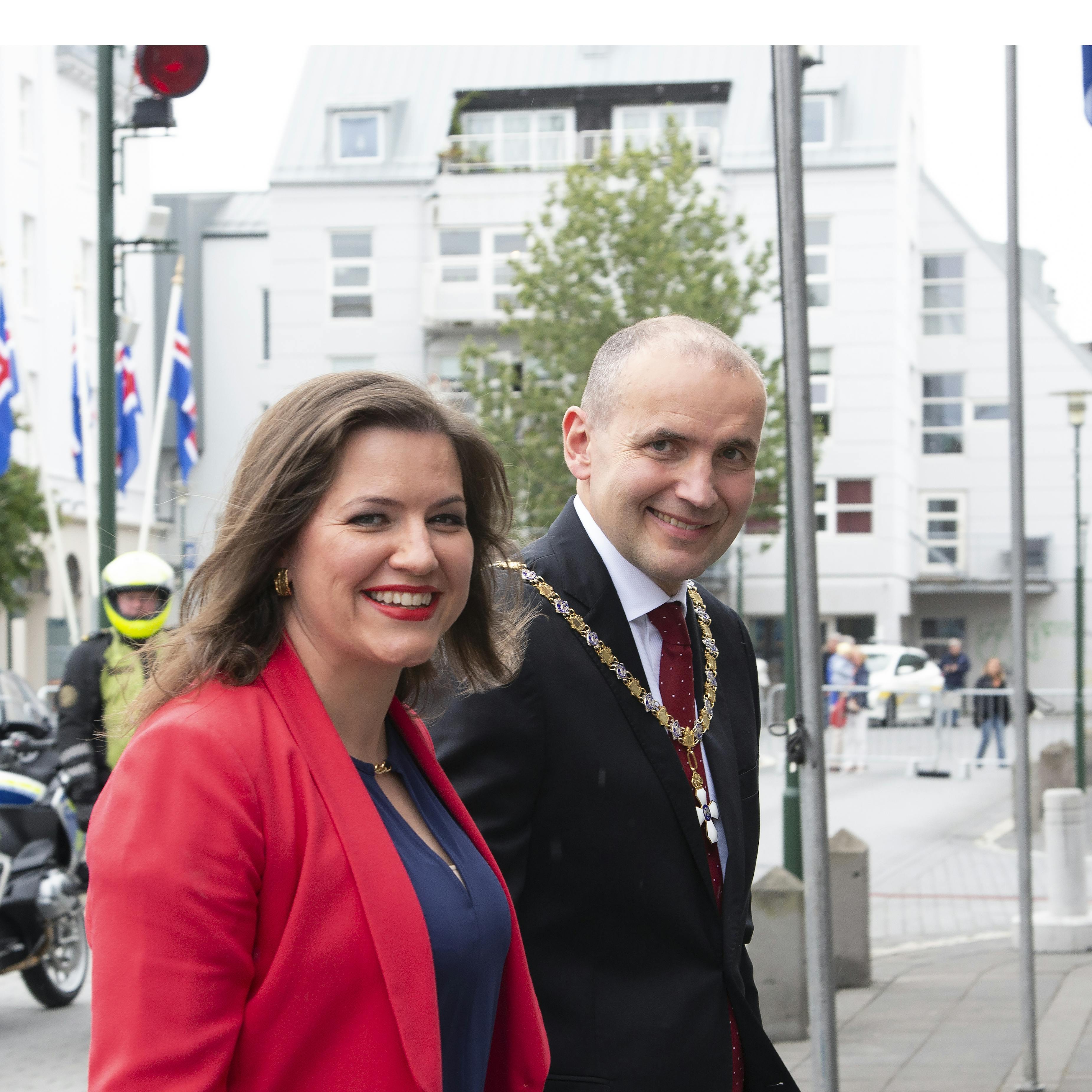 Eliza Reid & Guðni Th. at the inauguration in 2020