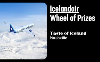 Taste of Iceland Nashville Wheel of Prizes web graphic