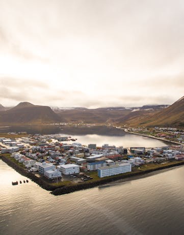 The town of Ísafjörður in the Westfjords