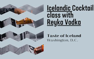 Taste of Iceland Washington, D.C., Icelandic Cocktail Class web graphic