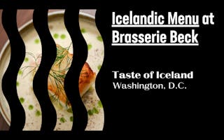 Taste of Iceland Washington, D.C., Icelandic Menu web graphic