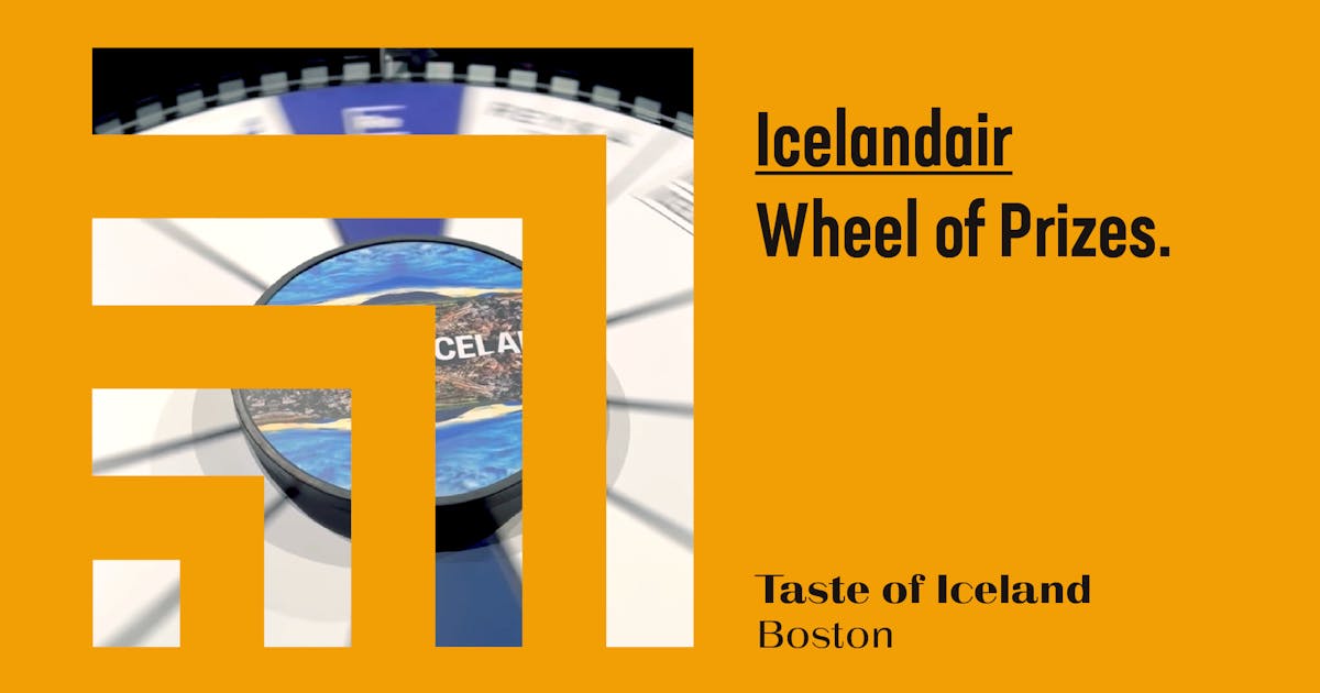 Icelandair Wheel of Prizes  Taste of Iceland Chicago 2022