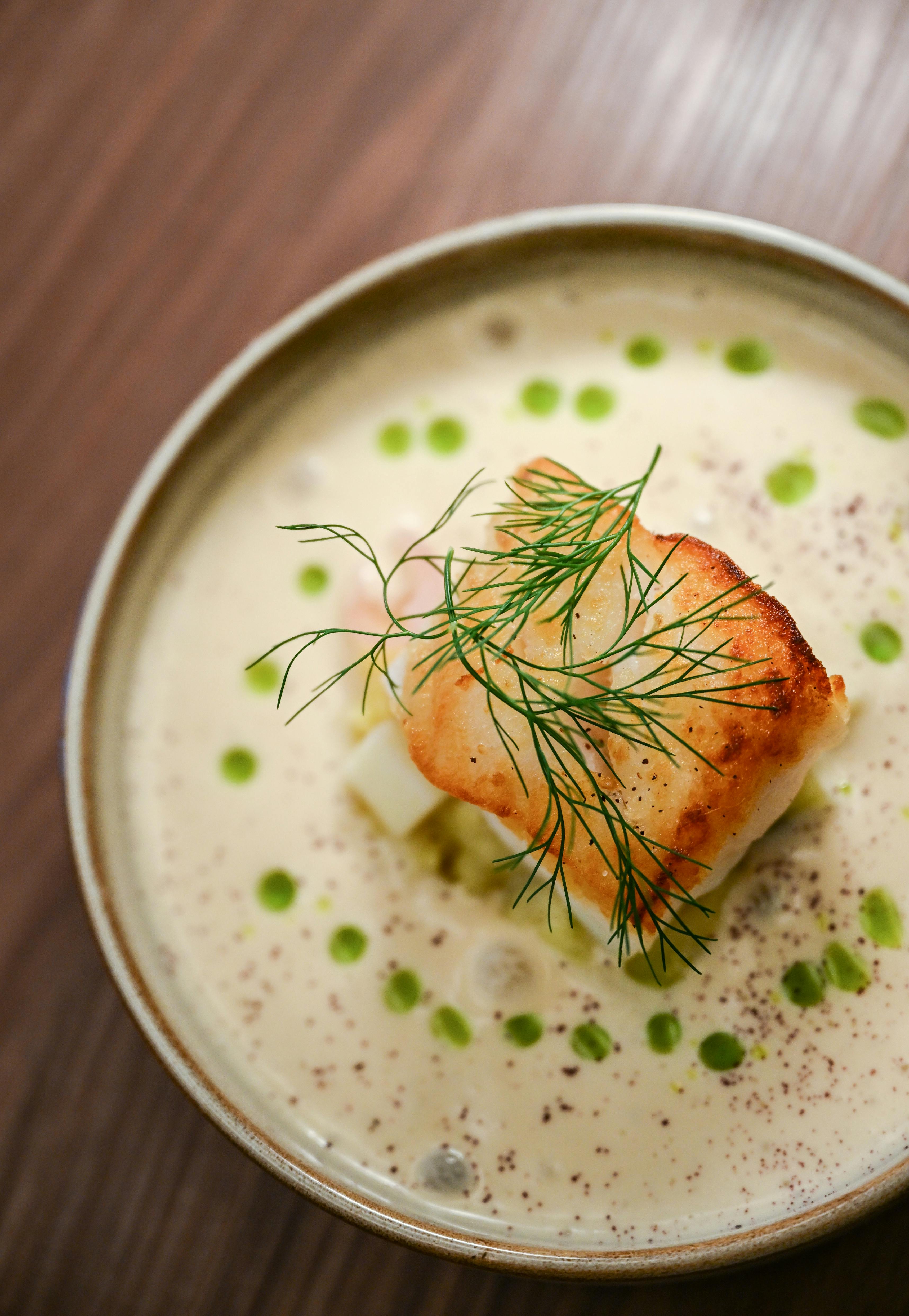 Cod dish by Chef Arnar Páll Sigrúnarson.