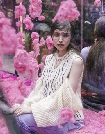 Fashion design model at DesignMarch 2023.