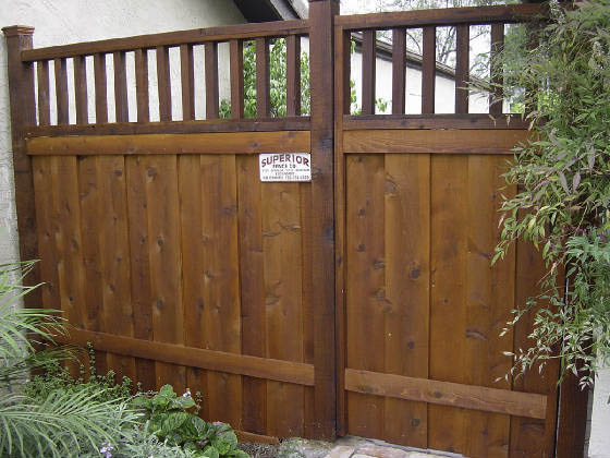 Superior Fence Company wooden fence