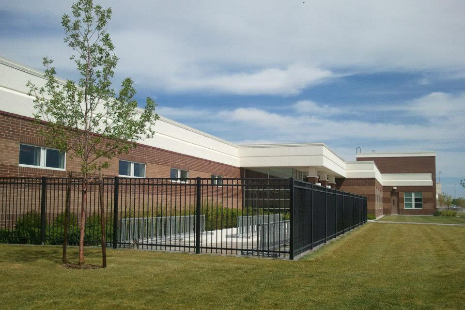 Allied Fence Co. steel fence.