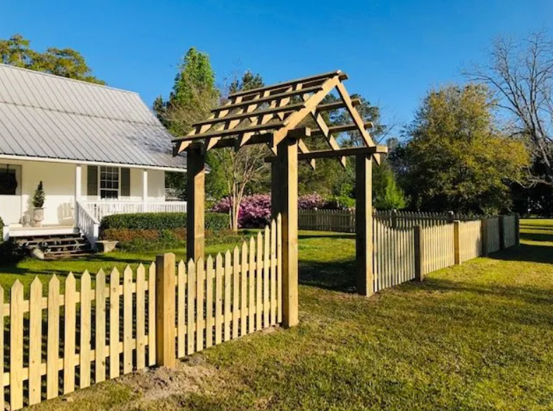 Cooper  Fence  Co.  wooden  fence