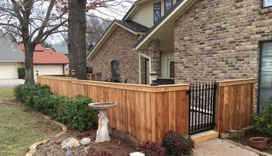 R&D Fencing and Sprinkler Systems wooden fence