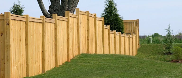 MJ’s Sprinklers and Fences wooden fence