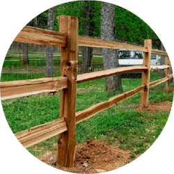 split rails fence style