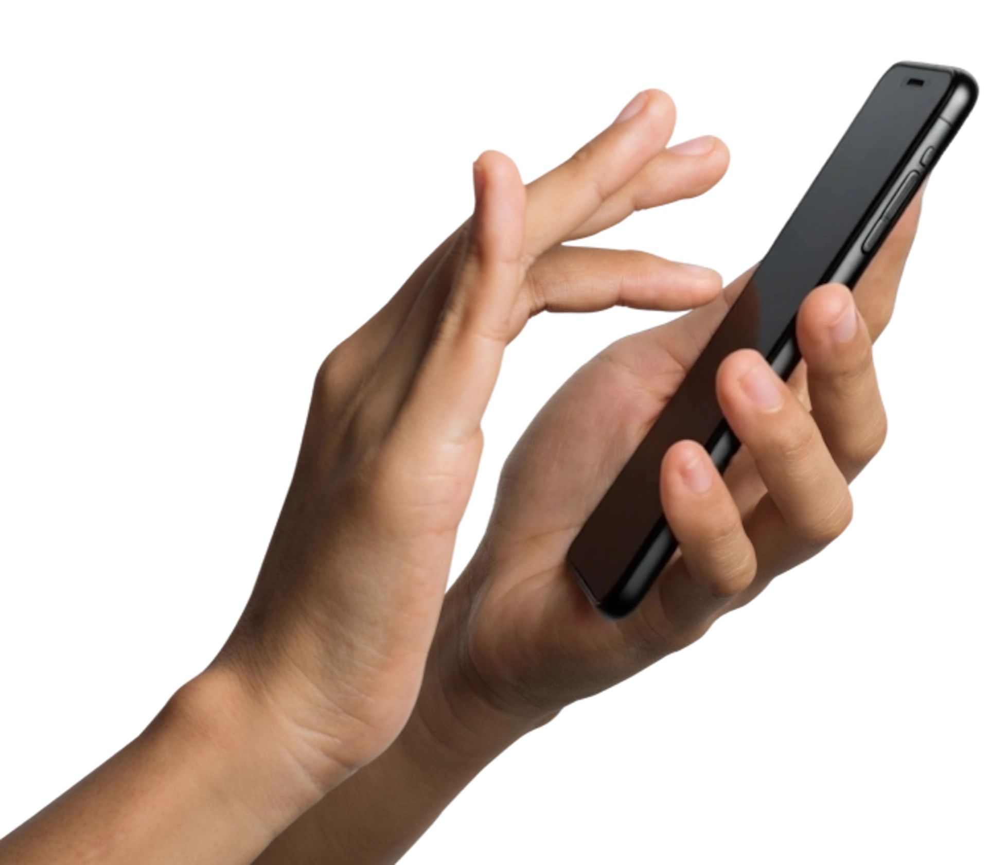 Pessoa utiilizando o aplicativo Lex