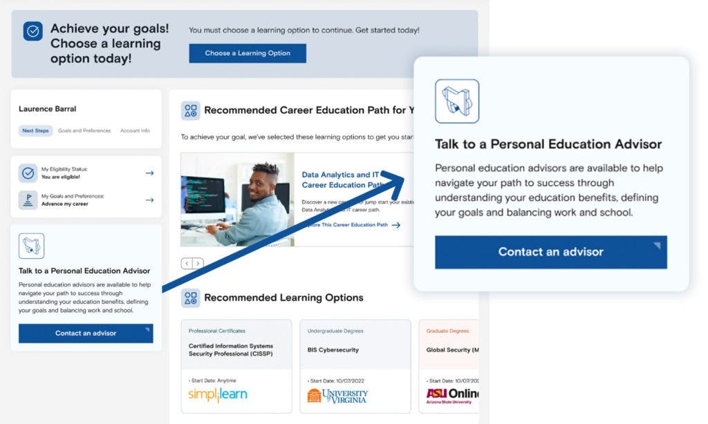 example of InStride personal education advisors