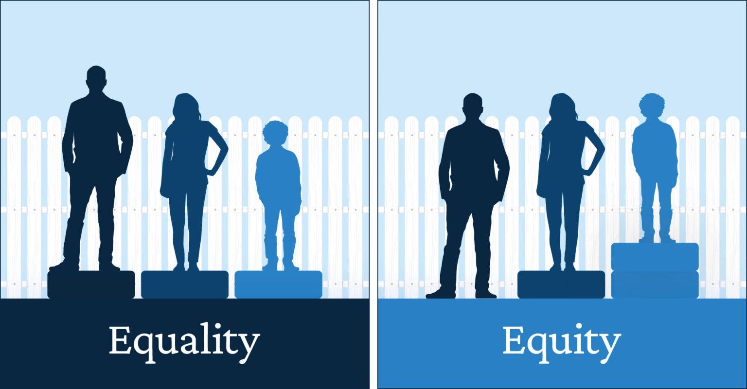 example of equity vs equality