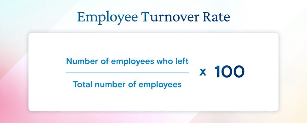 employee retention rate formula