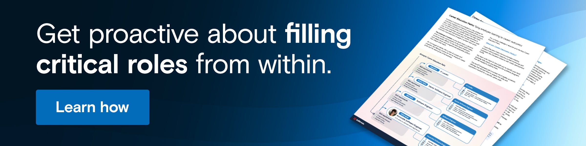 call-to-action banner pointing to a whitepaper on career education paths
