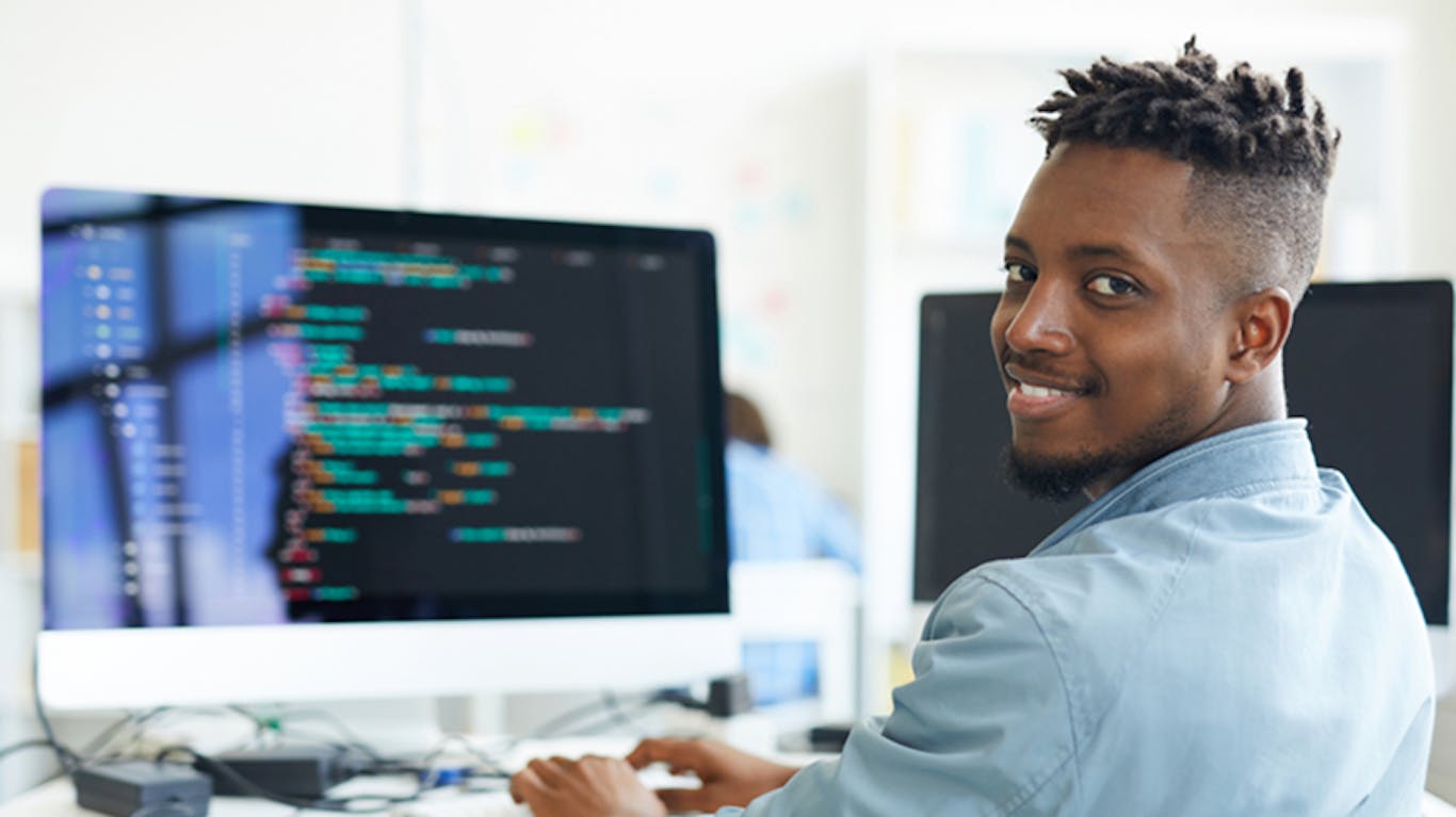 a person working on their computer