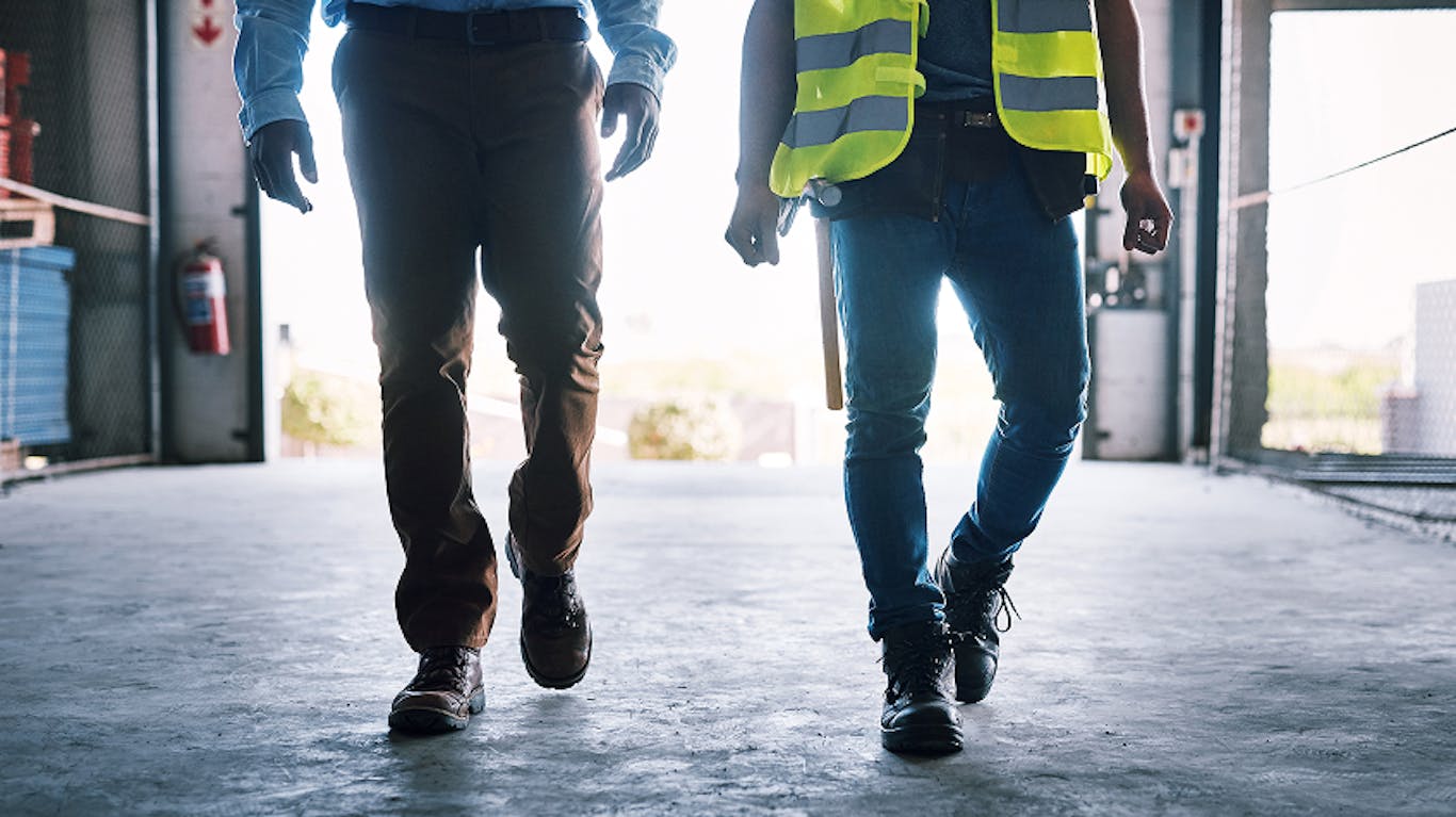 people working together in a warehouse