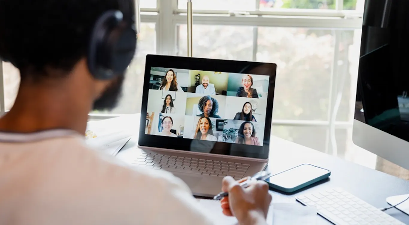 learner on a zoom call