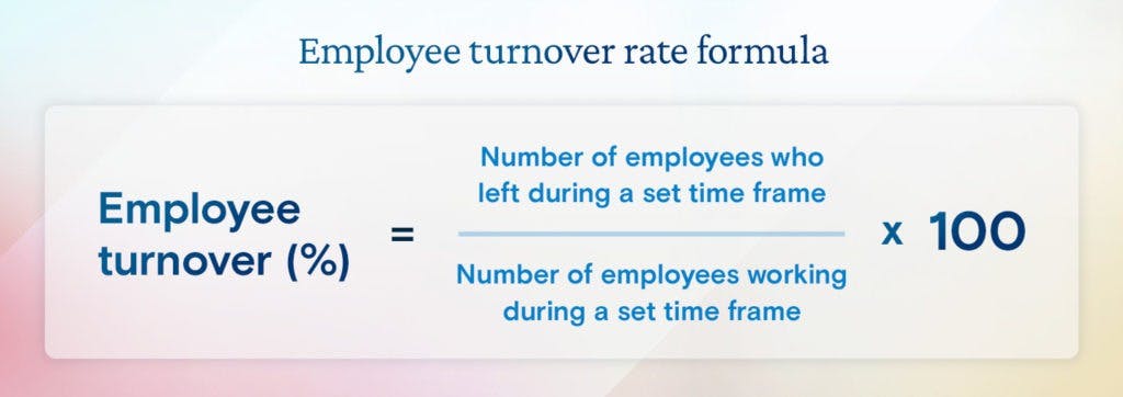 employee turnover rate formula