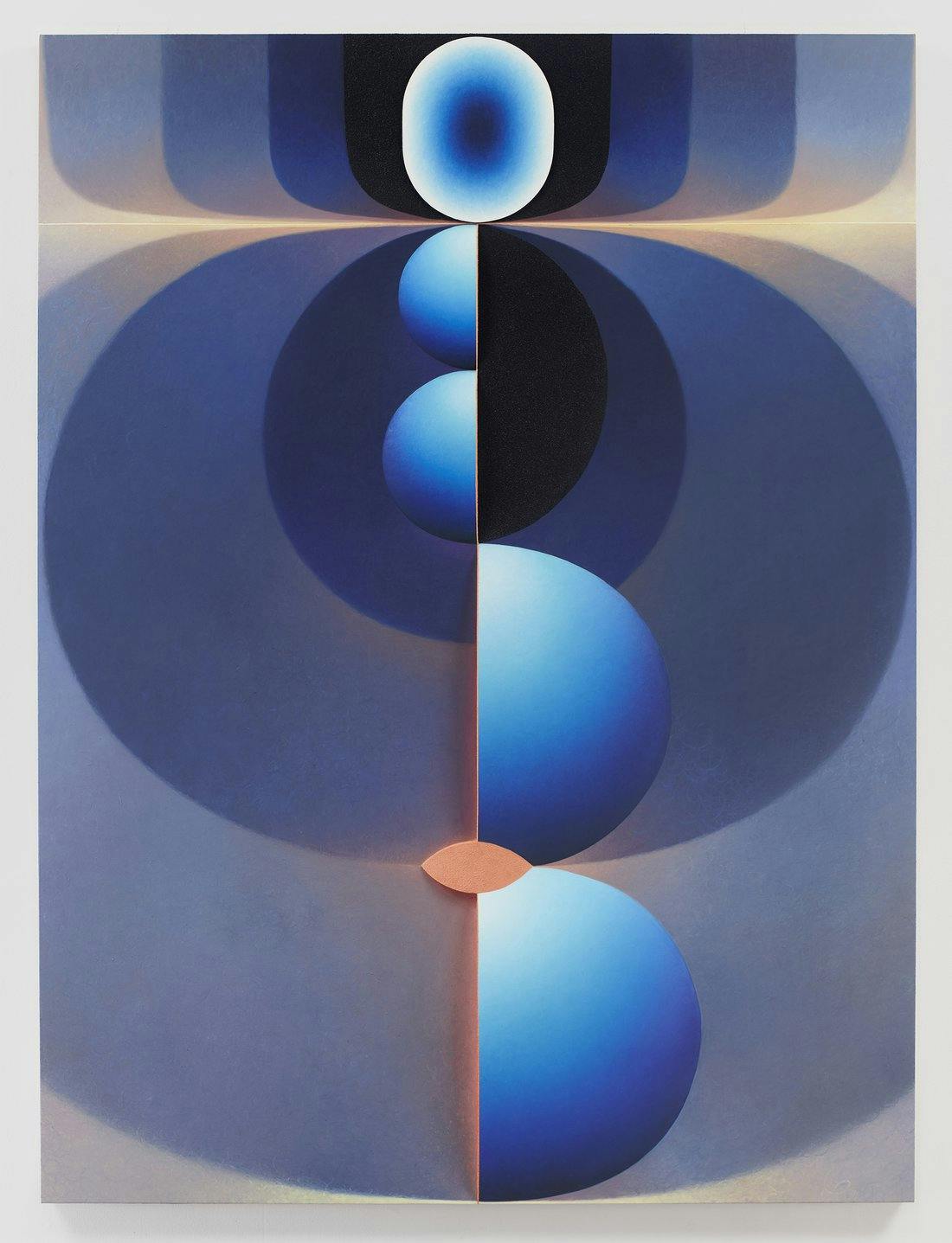Loie Hollowell, Standing in Blue, 2018.