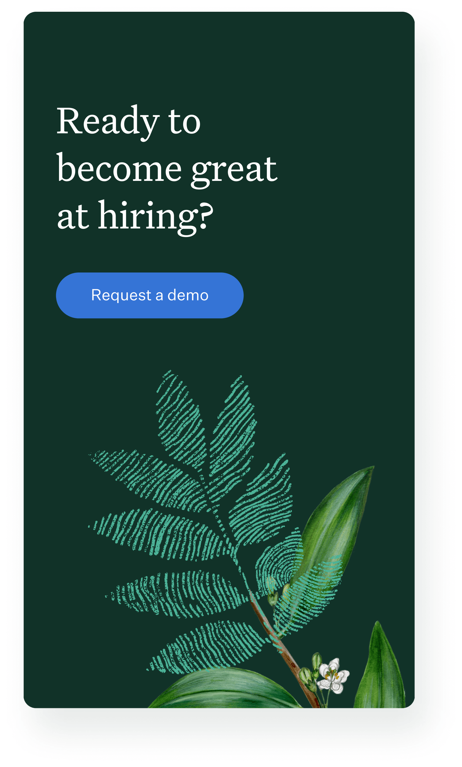 A call-to-action on greenhouse.io.