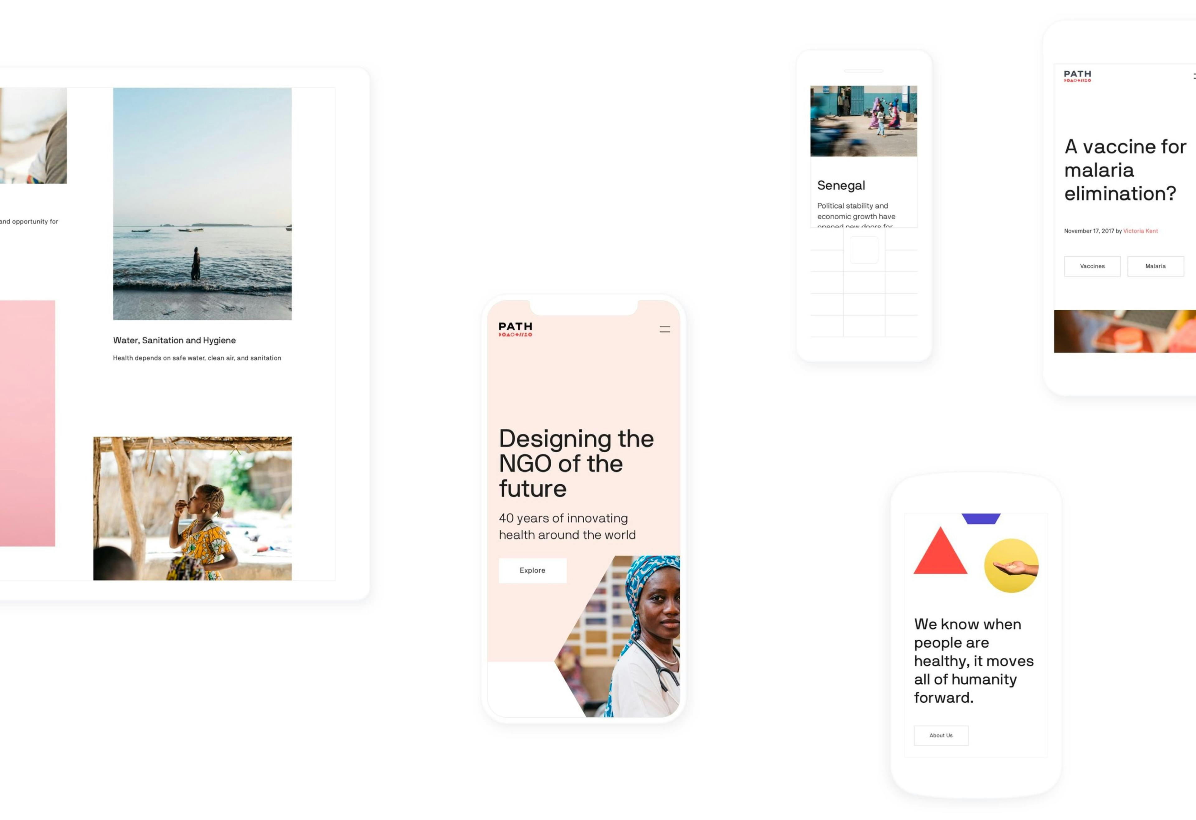 Snapshot of re-imagined PATH design system and website
