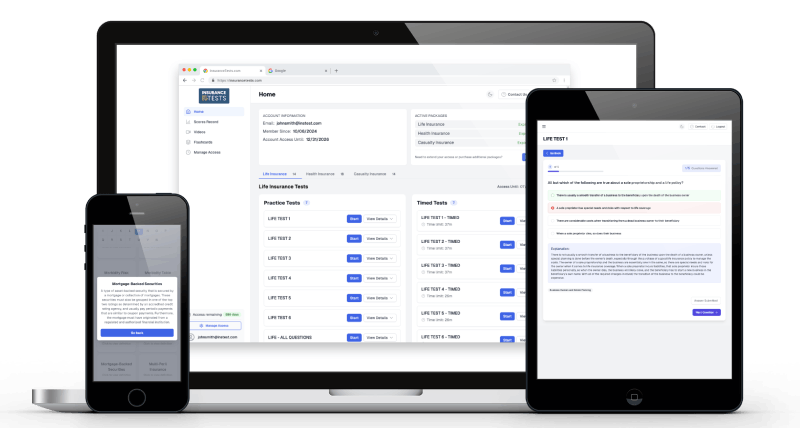 Insurance Practice Tests - Practice on any device
