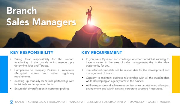 Branch Sales Managers