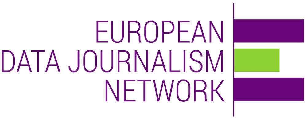 Logotipo da  Europea Data Journalism Network