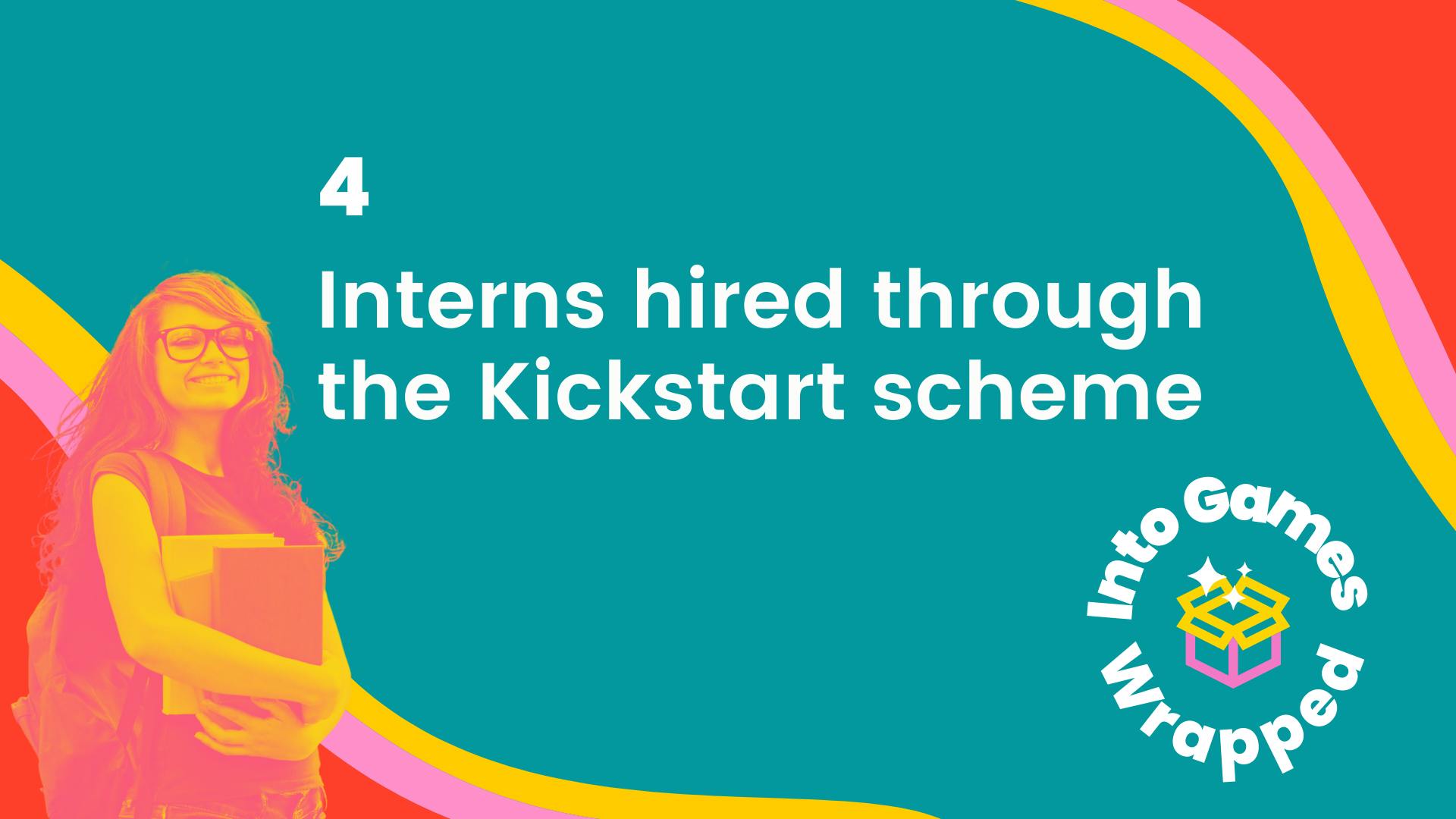 4 interns hired through the Kickstart scheme