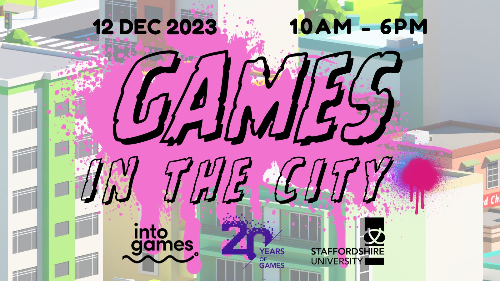 Games in the City Festival hits Staffordshire University on 11-15th December!
