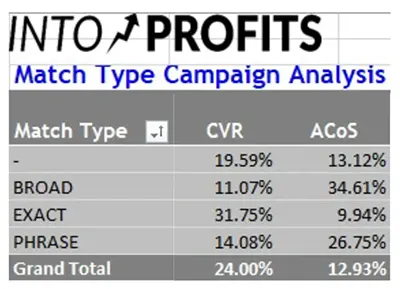 Match Type Campaign Analysis
