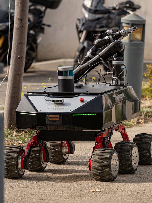 The unmanned ground vehicle in action