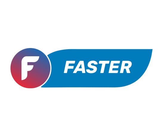 Faster logo