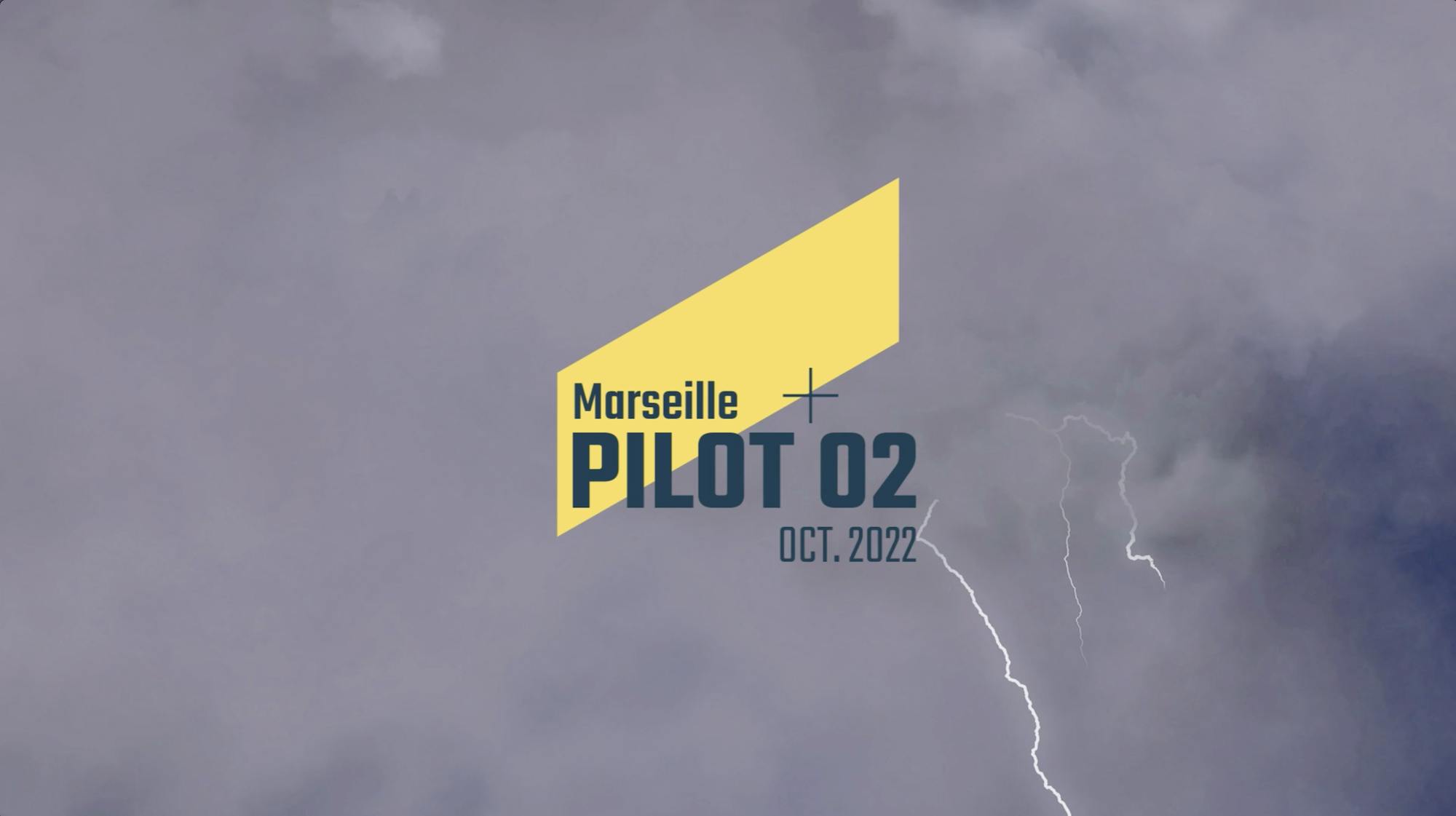 Pilot 2 logo, and date